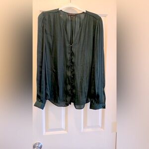 Banana Republic Satin Button Down Blouse